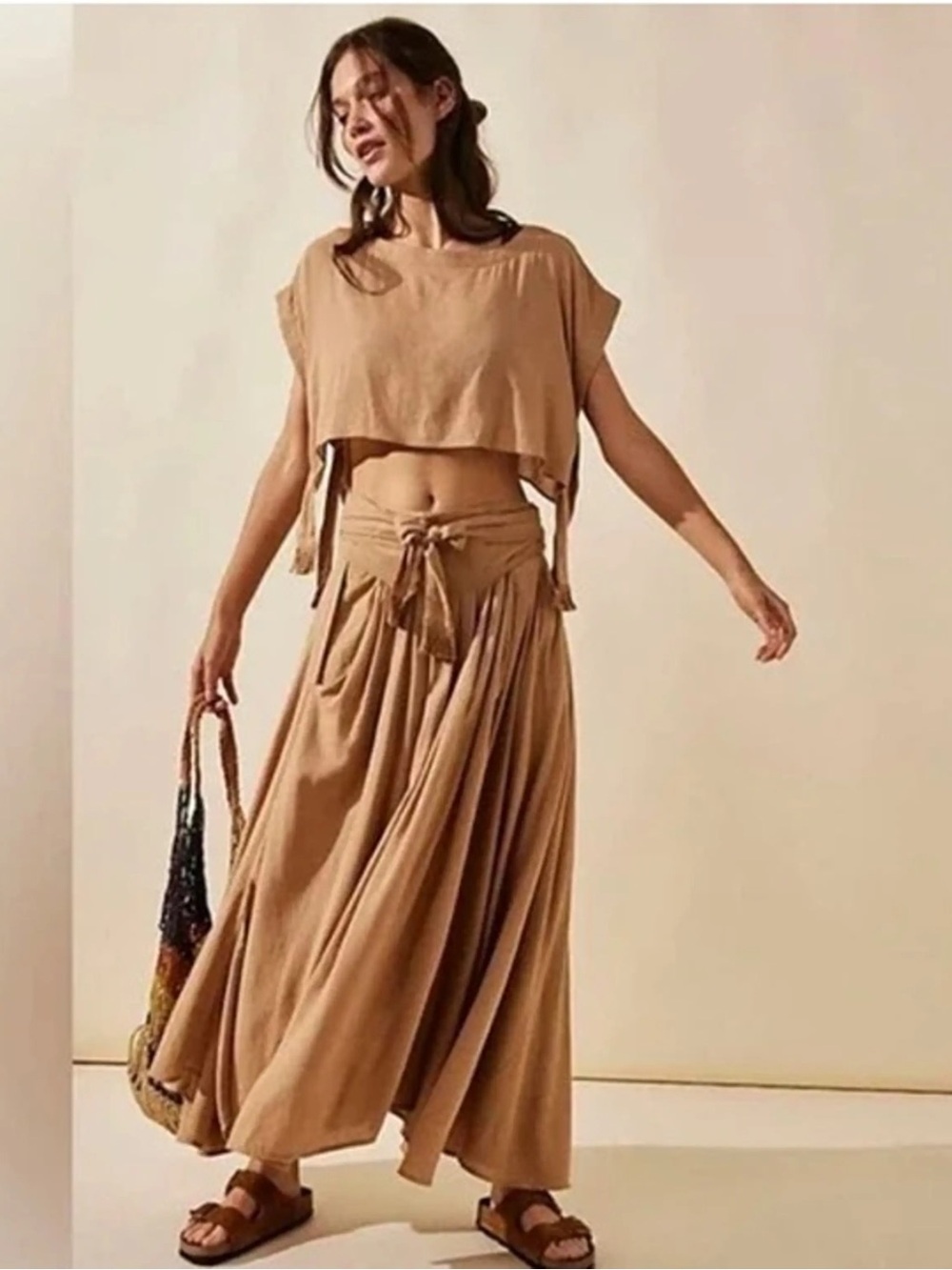 NEW Free People Sundown Two Piece Skirt Set Size Small